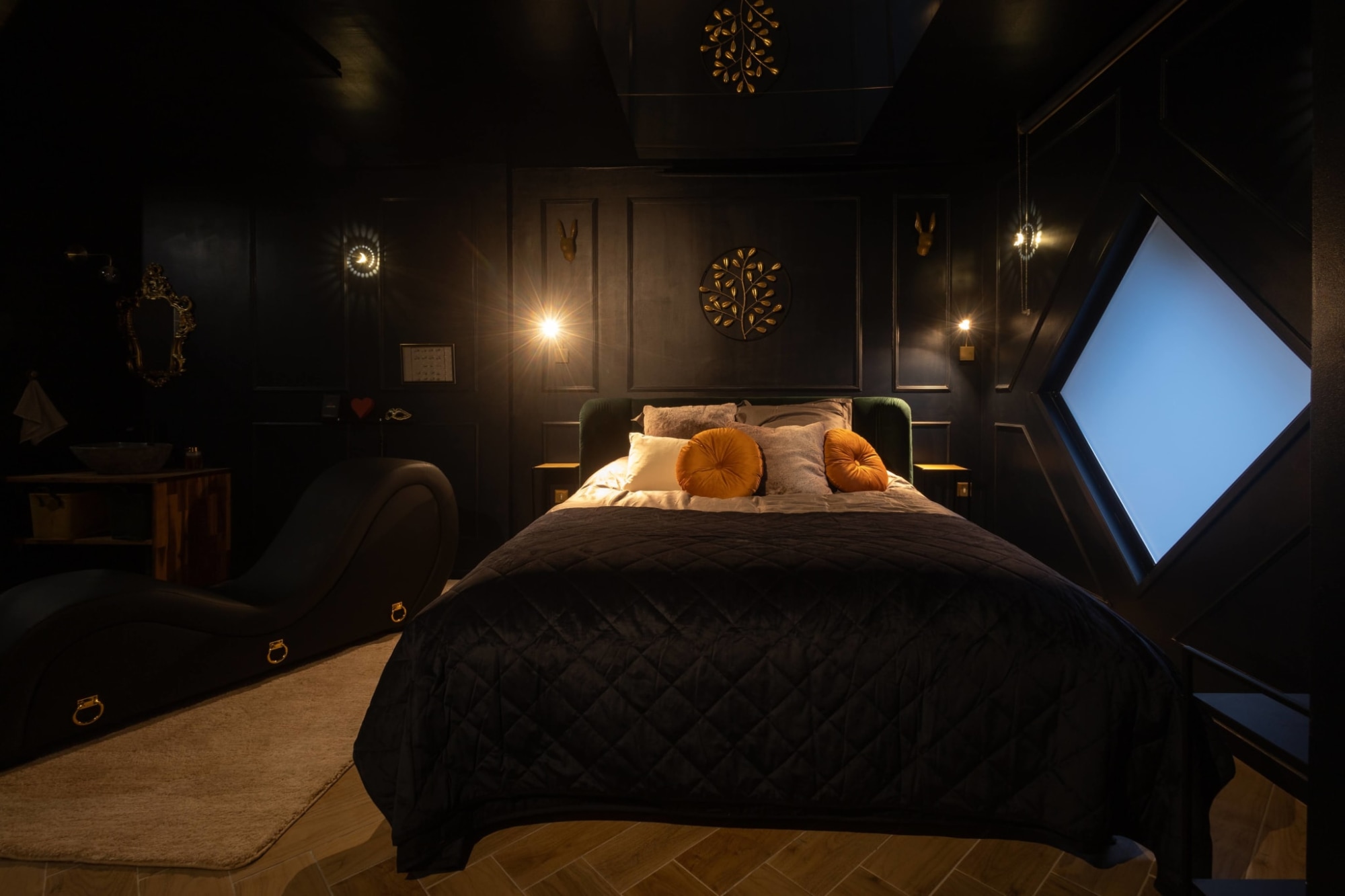 Ambiance lit et miroir